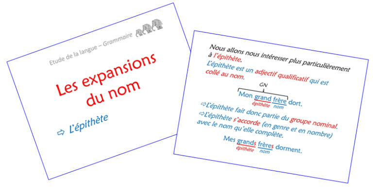 Les expansions du nom - Chez Monsieur Paul