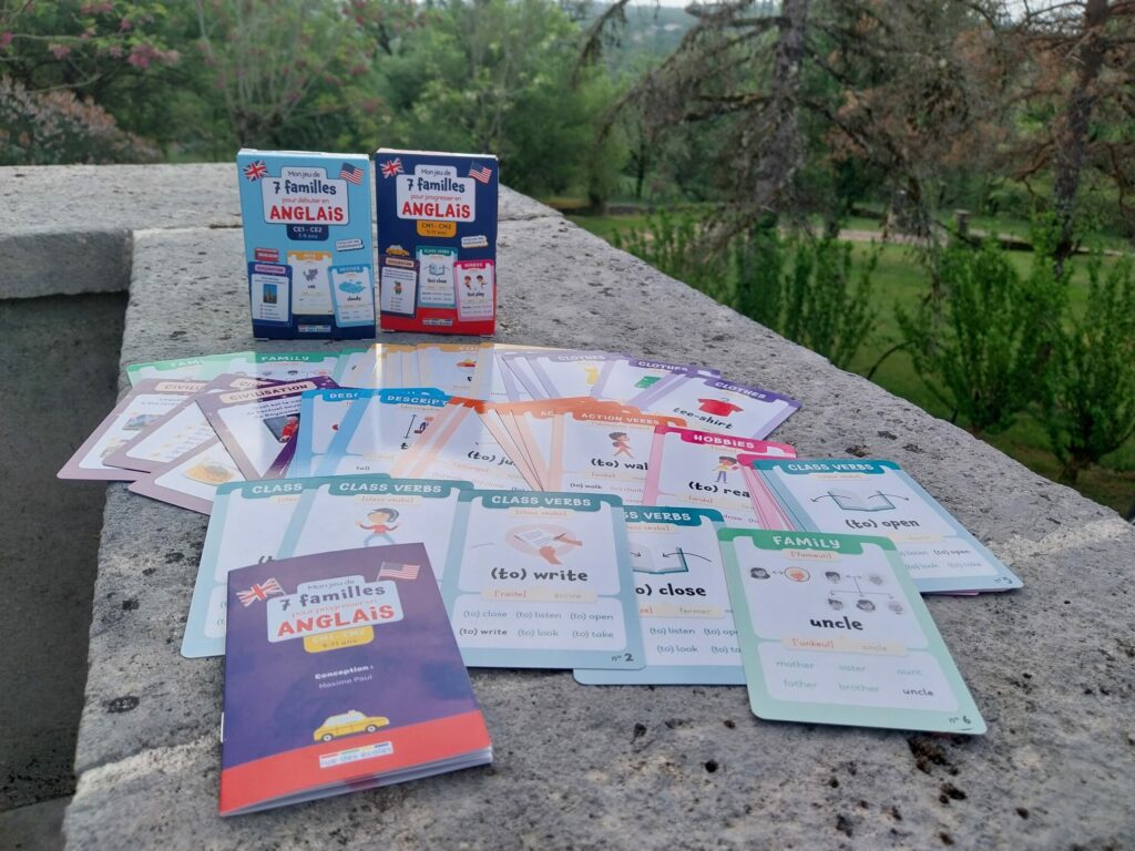 Jeux de 7 familles en anglais CE1 CE2 et CM1 CM2 – Rue des écoles – apprendre l’anglais en jouant